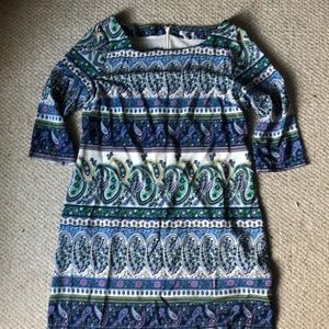 Old Navy Multicolor Paisley Midi Dress